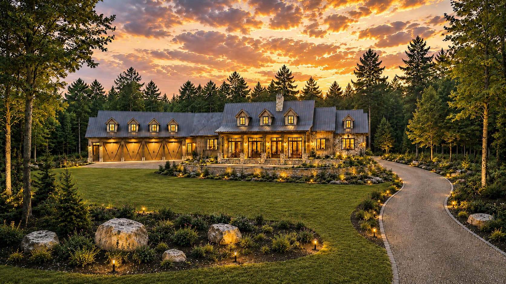 Rendering of Cedar Ridge, a luxury home currently under construction by Brentwood Builders