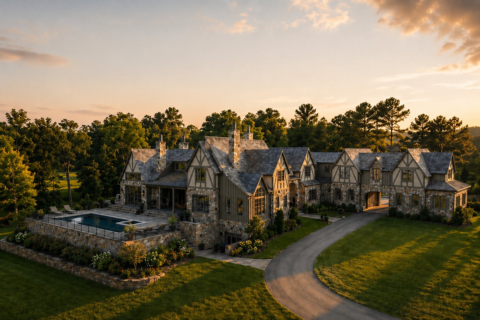 Rendering of Stonegate, a luxury home currently under construction by Brentwood Builders