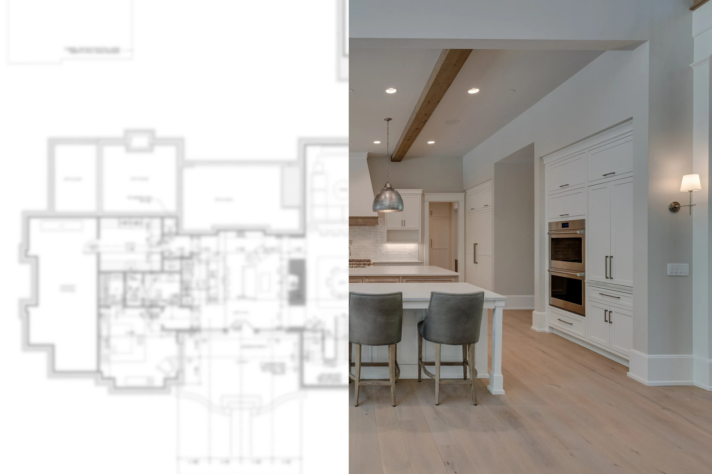 Luxury custom kitchen built by a custom home builder in Arrington, Tennessee