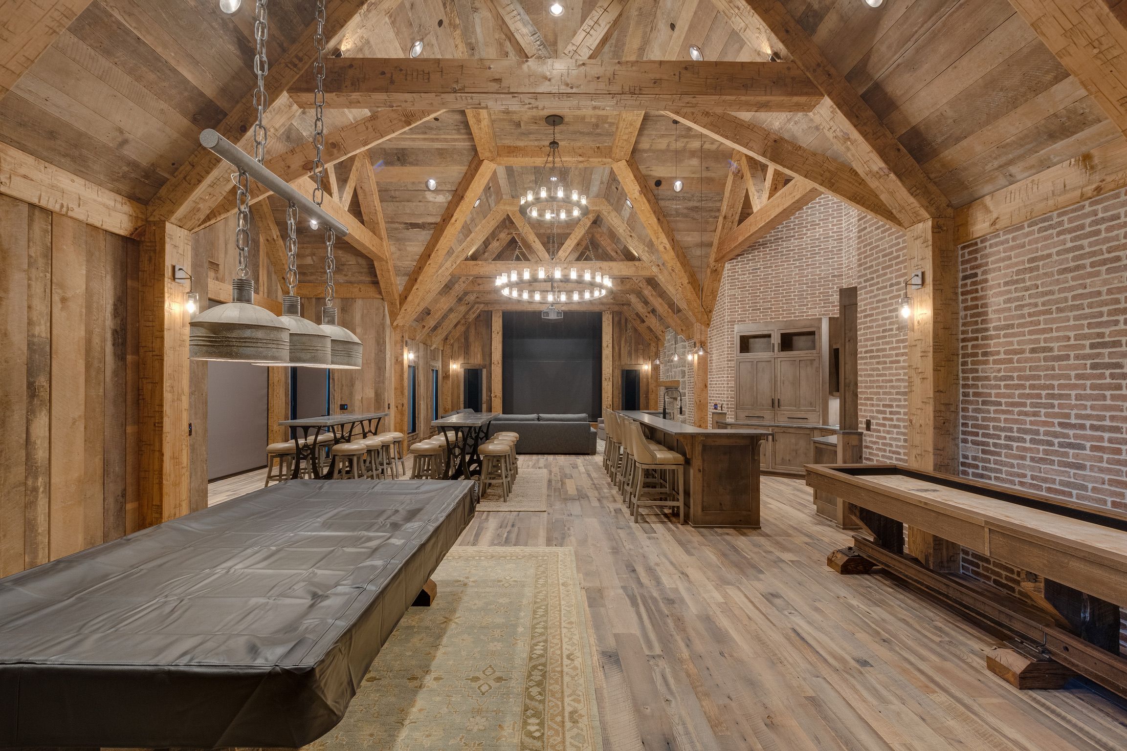 Clubhouse of a modern farmhouse built by a custom home builder in Brentwood, Tennessee