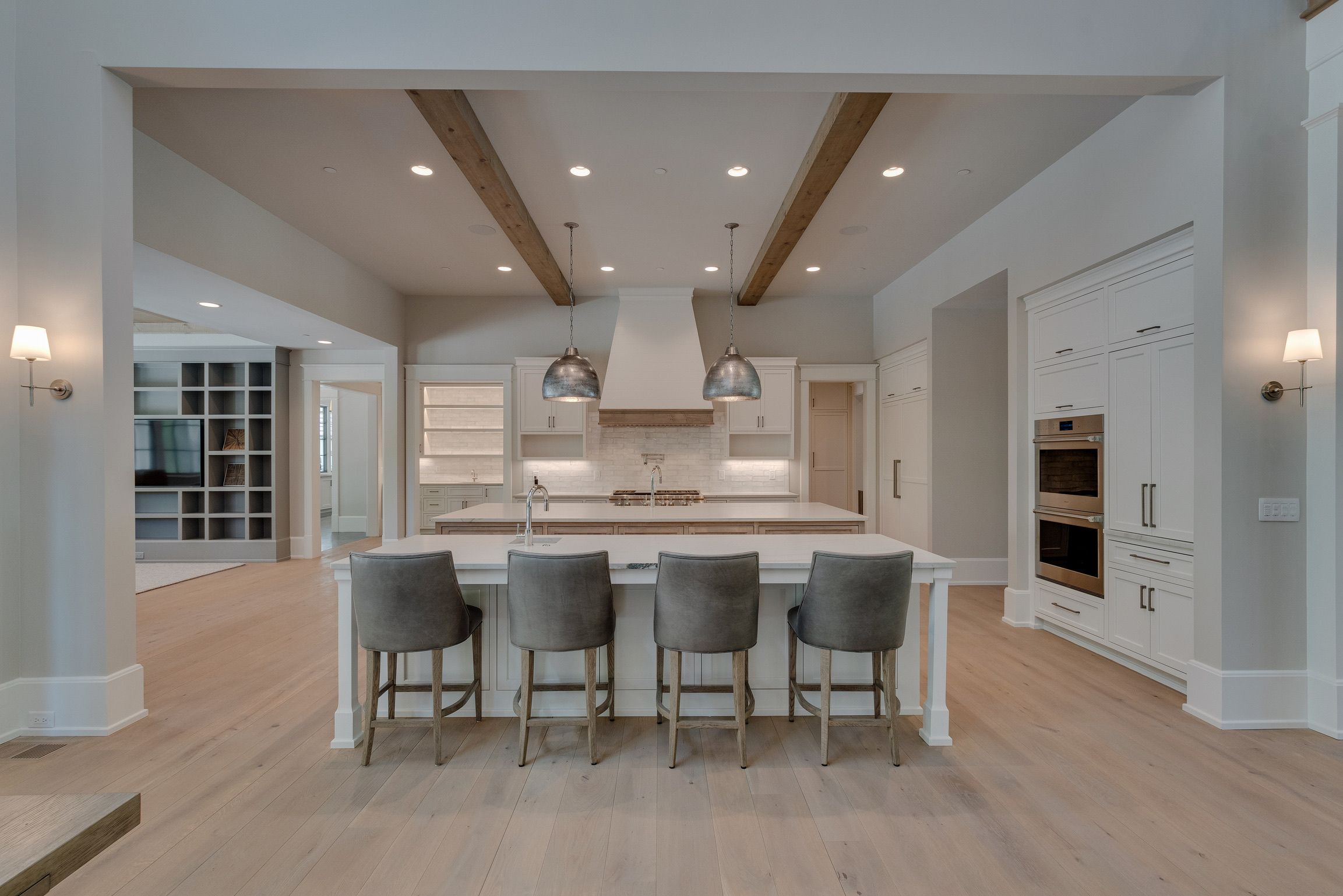Kitchen of a modern farmhouse built by a custom home builder in Nashville, Tennessee