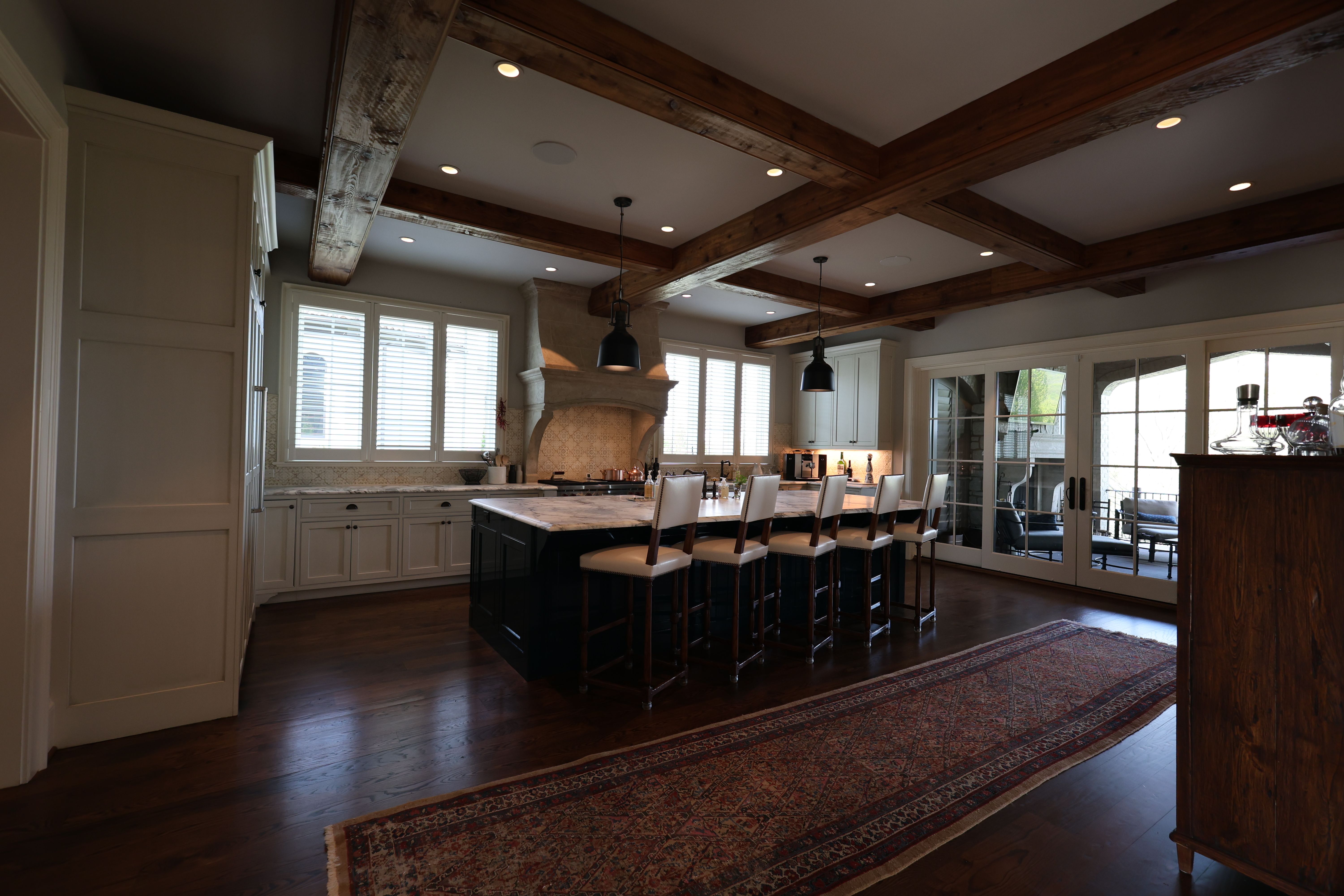 Kitchen of a luxury custom european style home built by a custom home builder in Franklin, Tennessee