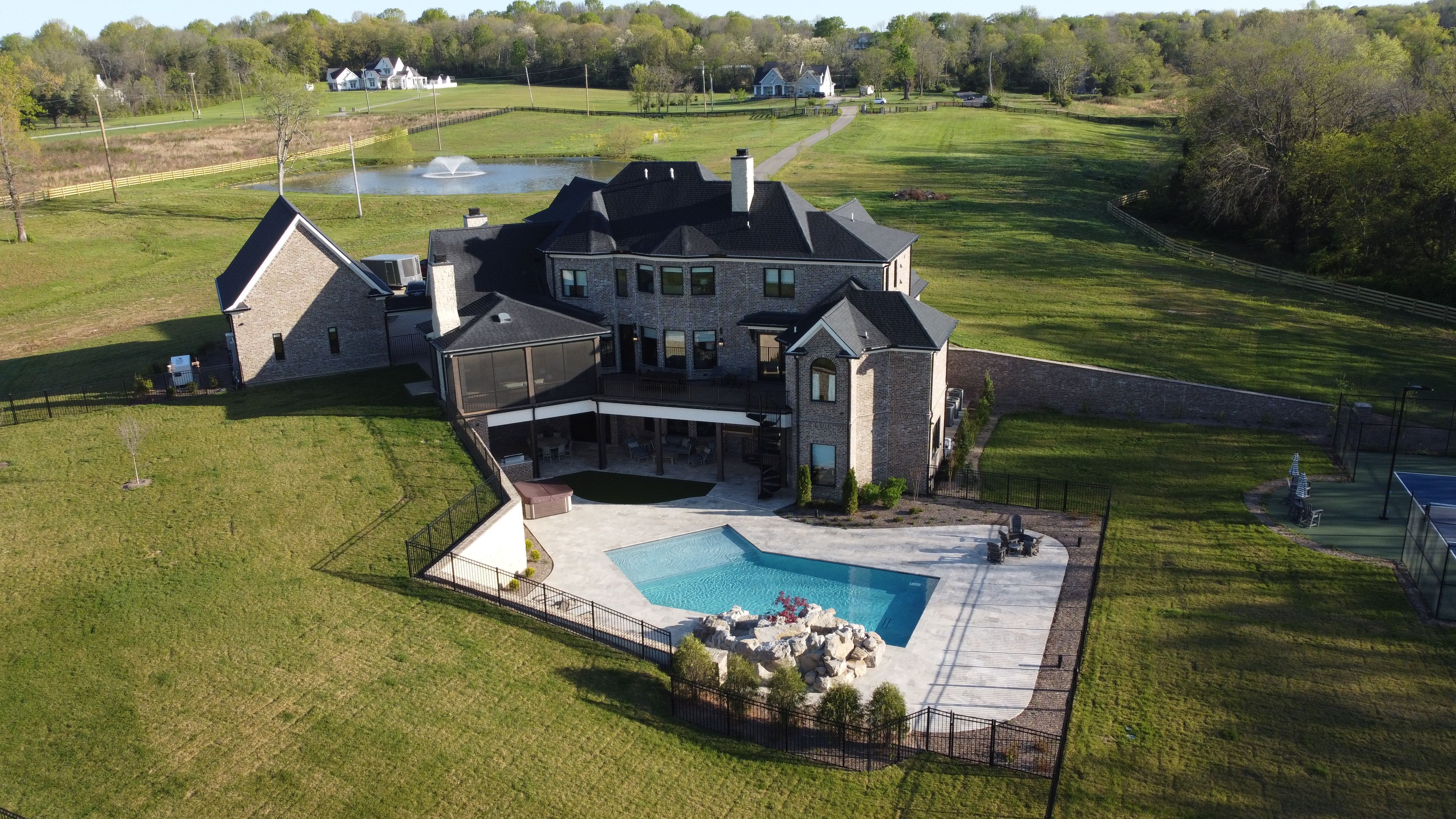 Updated rustic home built by a custom home builder in Nolensville, Tennessee