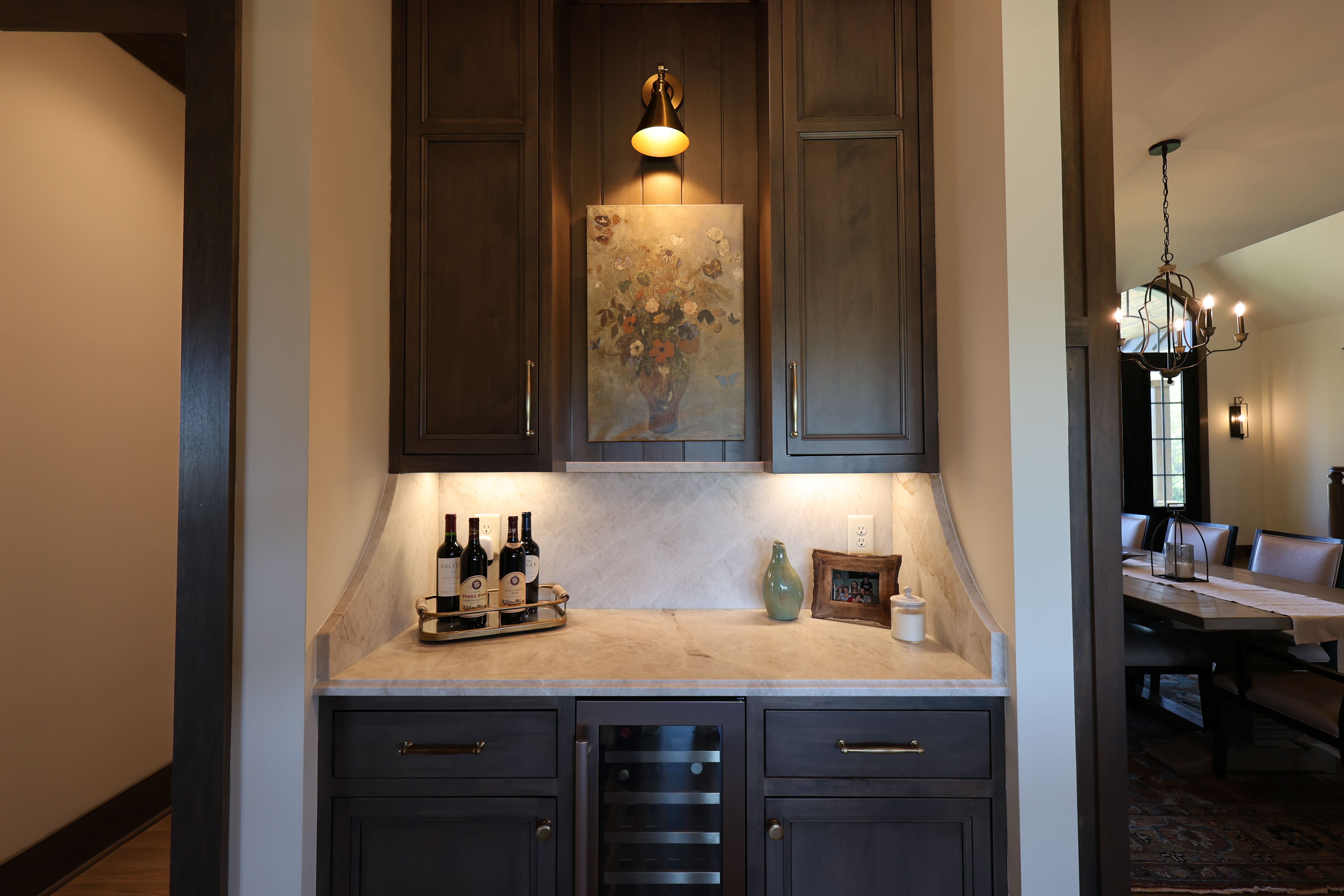 Kitchen of an updated rustic home built by a custom home builder in Nolensville, Tennessee