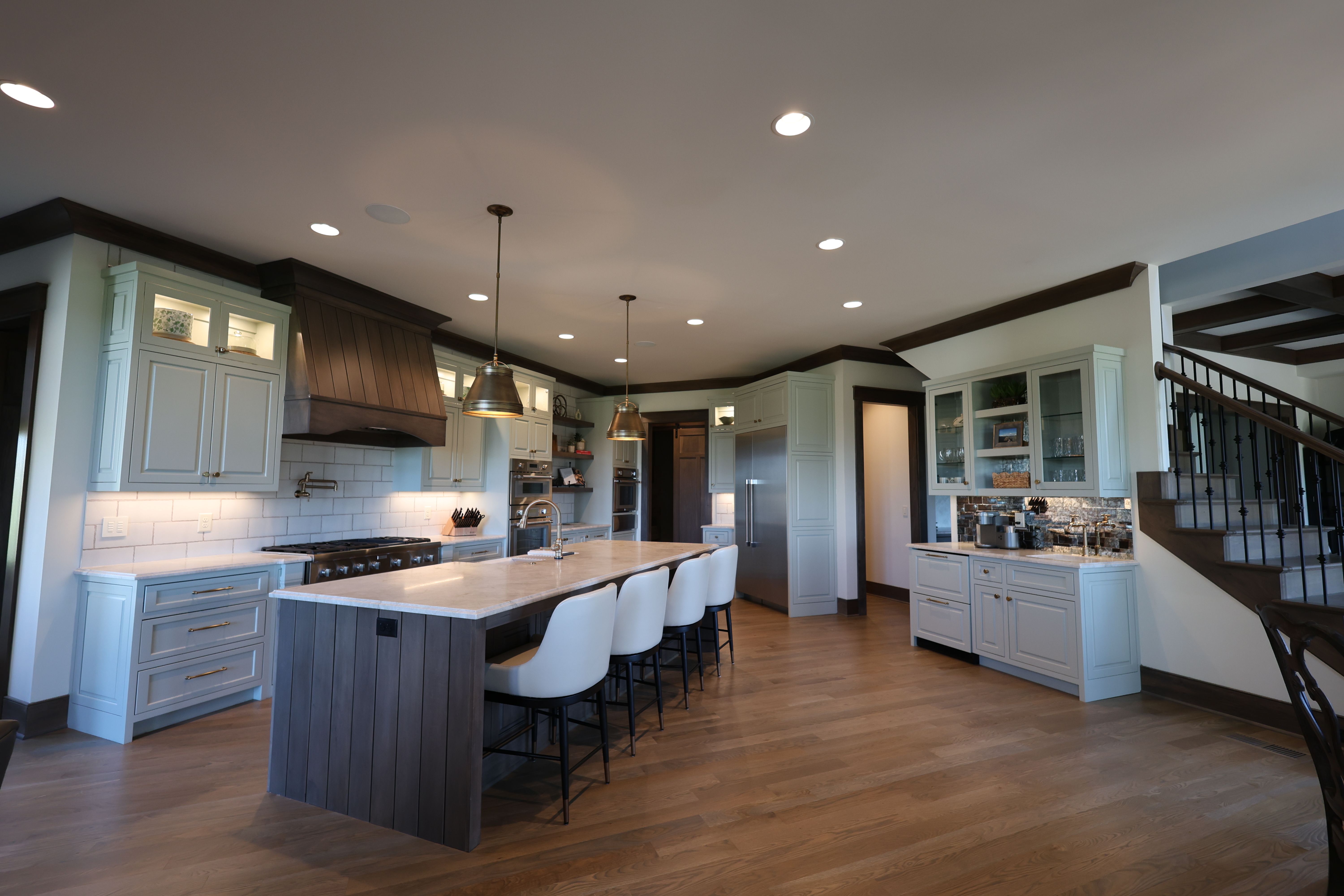 Kitchen of an updated rustic home built by a custom home builder in Nolensville, Tennessee