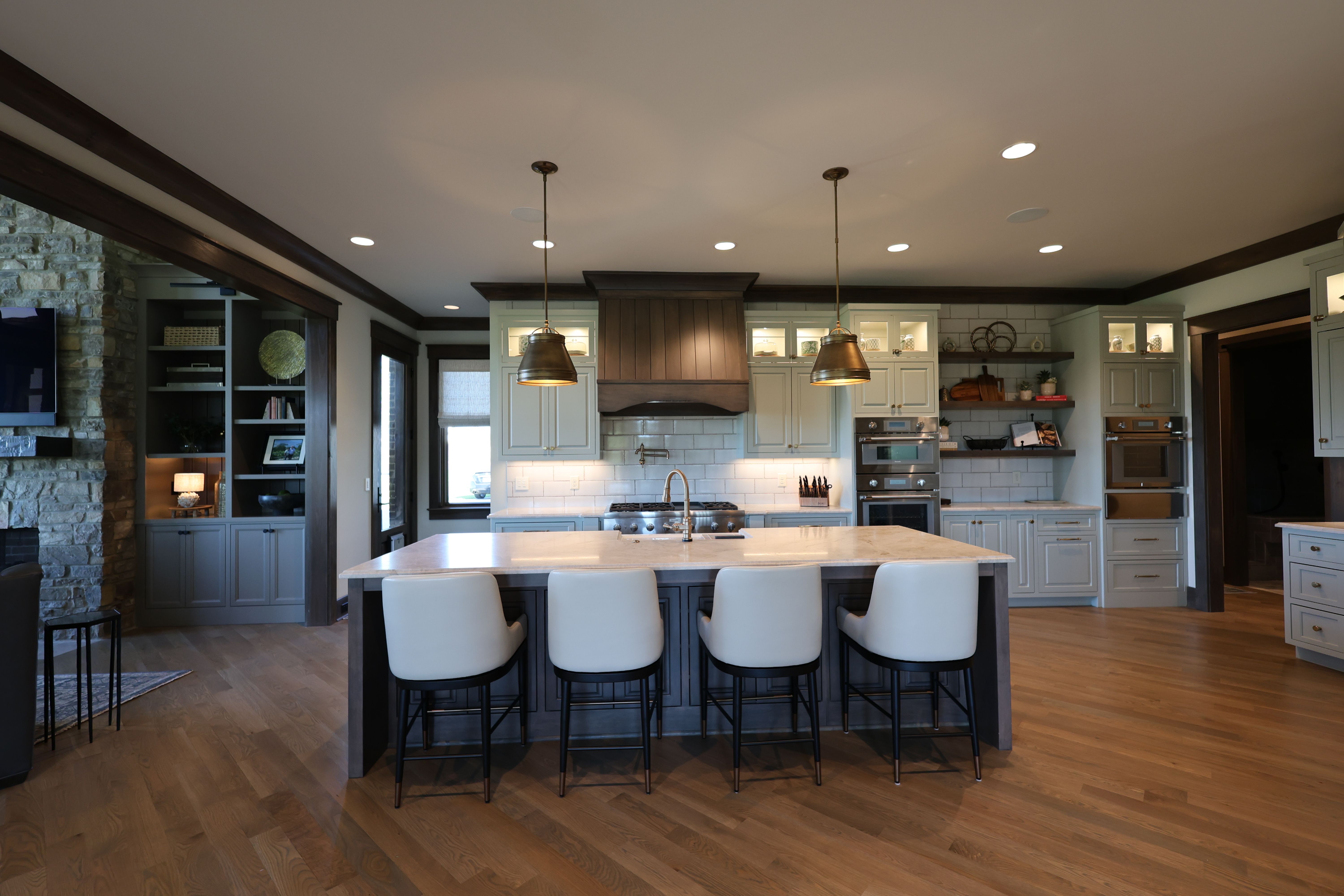 Kitchen of an updated rustic home built by a custom home builder in Nolensville, Tennessee