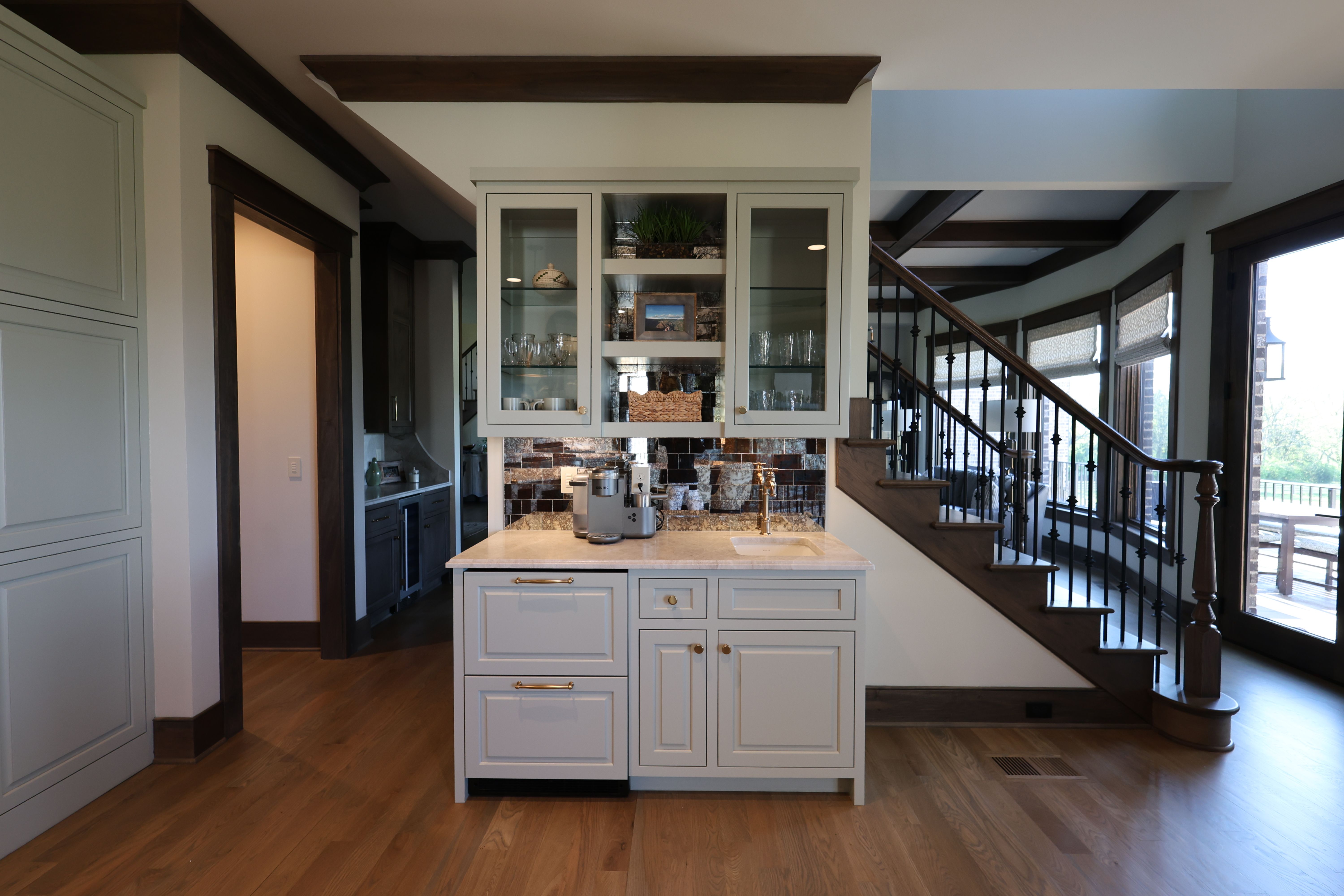 Kitchen of an updated rustic home built by a custom home builder in Nolensville, Tennessee
